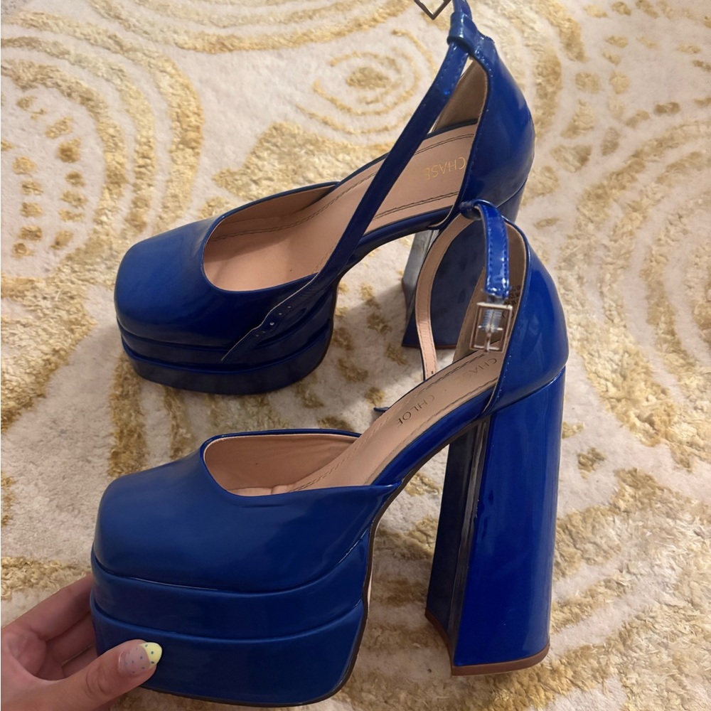 Nordstrom blue platform heels